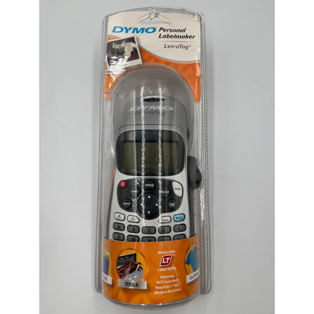 Dymo LetraTag Personal Labelmaker Handheld Silver Labeler New‎ US-19752